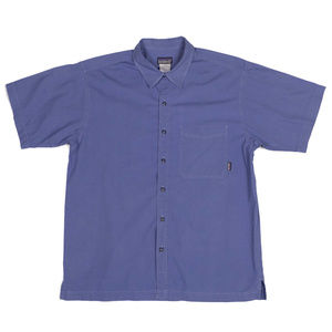Patagonia Short Sleeve Shirt Sz M Button Down Blue